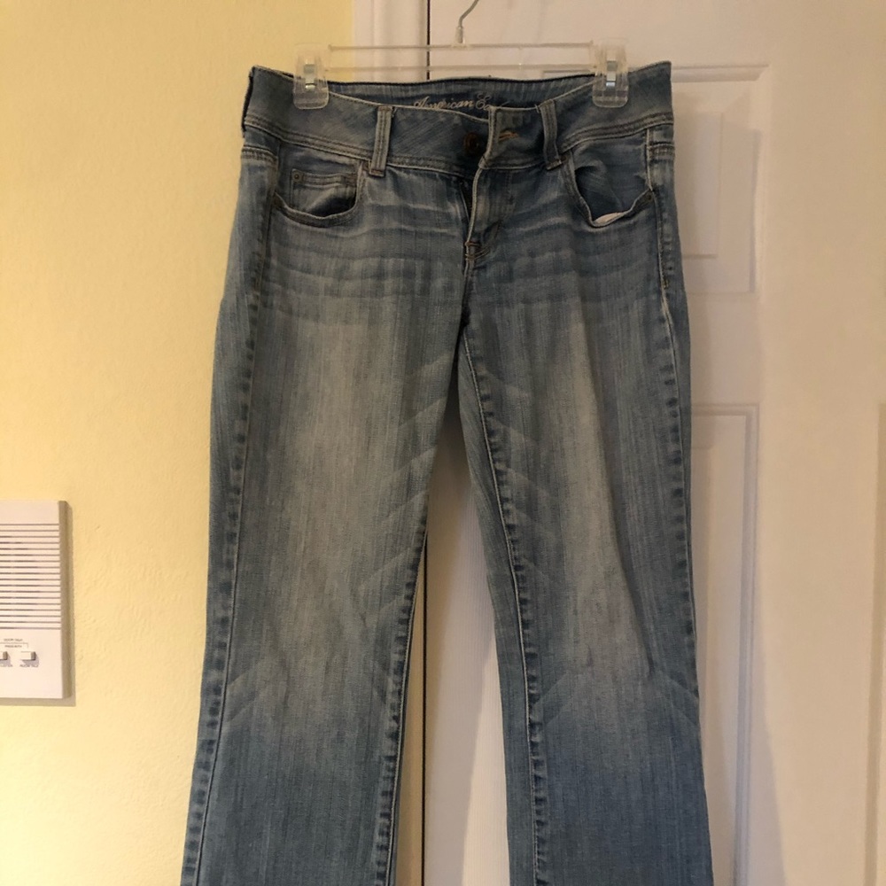 American eagle boot cut jeans.